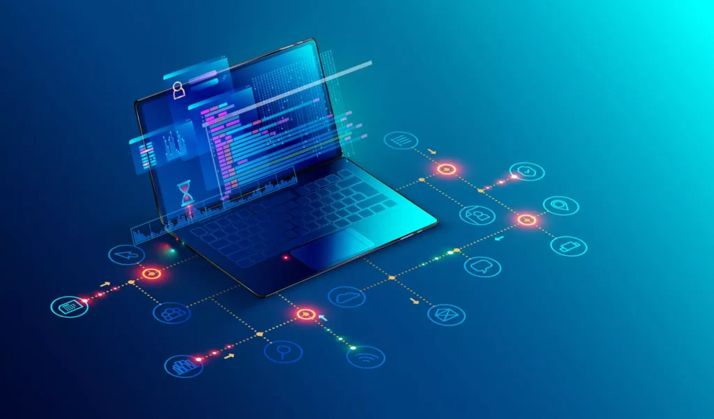 Développement d'applications web sur mesure et de sites e-commerce complexes pour automatiser les processus métier et optimiser les ventes en ligne.